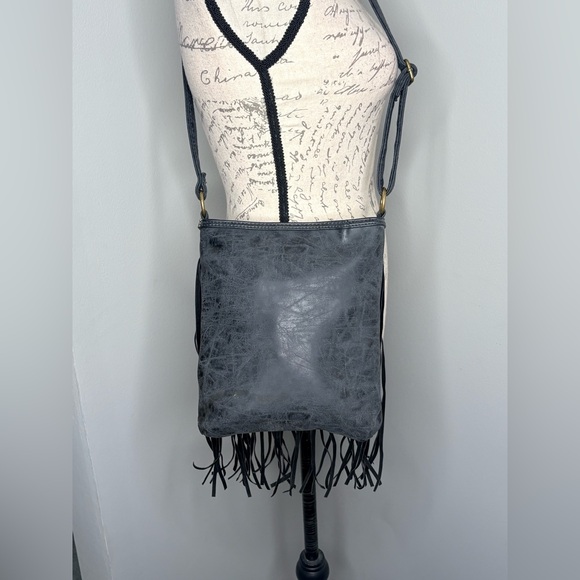 Bohemian Fringe Vegan Leather Crossbody - Picture 2 of 4